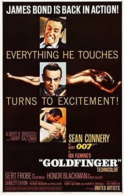 Spy Thriller Books to Movies GOLDFINGER