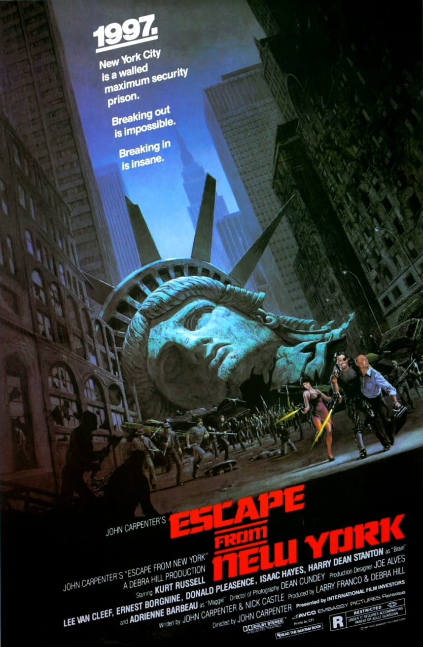 Best John Carpenter Movies ESCAPE FROM NY