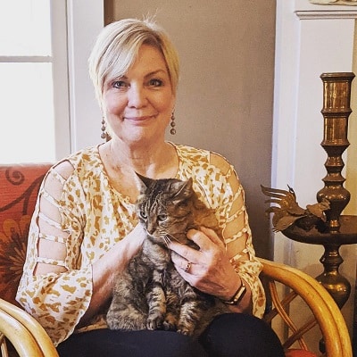 Paula Munier and her cat